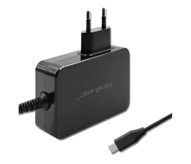 QOLTEC Ładowarka GaN Power Pro | 1xUSB-C | 90W | 5-20V | 3-4.5A | Czarna 52387 - 1213307 - zdjęcie 2